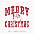 Merry Christmas Santa Png, Collage Christmas Png, Retro Santa Claus  Png, Christmas University  Png, Santa University  Png product logo