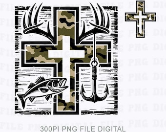 Fede Pesca Caccia png, Croce mimetica con gancio png, Corna e basso grafica digitale, Esterno del sud, Dichiarazione cristiana png