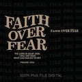 Faith over Fear Png, Inspirational Quotes Png, Minimal Christian Cross Png, Bible Verse Png, Religious Png, Faith Png product logo