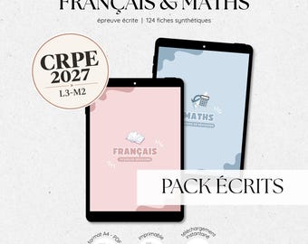 PACK ÉCRITS Français + Maths