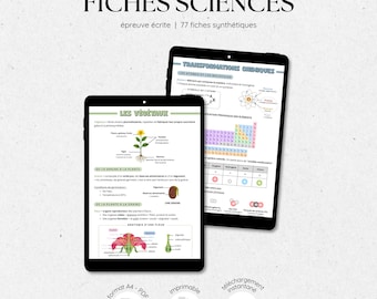 Fiches de sciences - CRPE