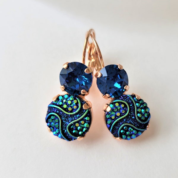 Peacock Earrings Etsy