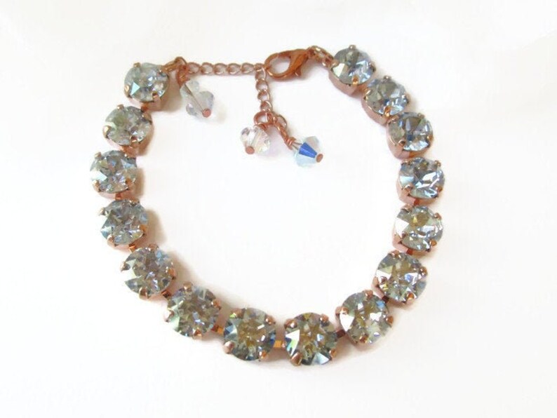 Dusty Blue Earrings Bridal Wedding Jewelry French Blue Earrings Something Blue Silver Marquise Dusty Blue Bracelet Bridal Earrings