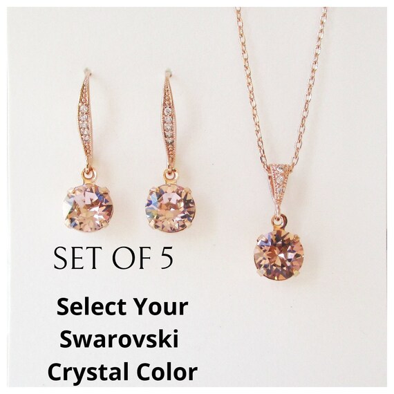 Bridesmaids necklaces set clearance of 5