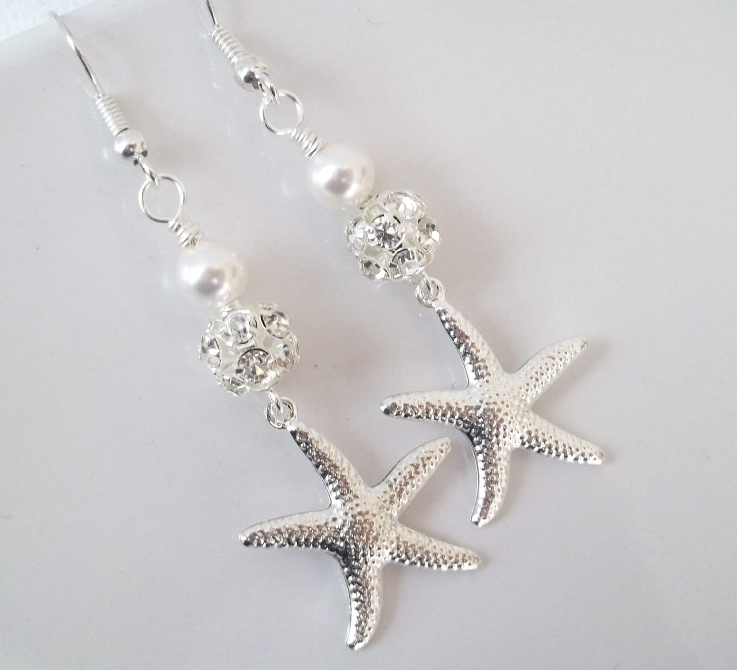 Starfish Earringsbeach Nautical Jewelrydestination Wedding Etsy