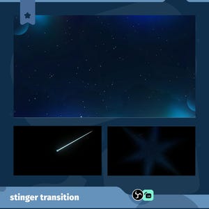 Aurora Drift Animated Stinger Transition for Twitch, Smooth Cosmic Stream Transition, Aesthetic Transition for OBS Studio, Twitch Transition