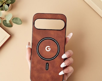 Luxury Suede Leather Magnetic Case for Google Pixel 10 9 8 7 Pro XL 8A 7A Wireless Charging Cover