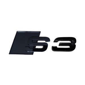 Audi S3 Emblem Rear Custom Badge Audi Sport Models Glossy ALL Black 3D Universal Fit Premium Quality New