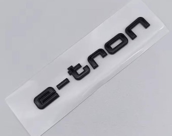 Custom E-Tron 3D ABS Letters Badge Rear Trunk Emblem Sticker for A3 SQ6 Q5 Q6 Q8 Q4 Car Accessories High Quality Black Accessories New