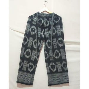 Batik Rayon Lounge Pants: Unisex Ethnic Print Sleepwear