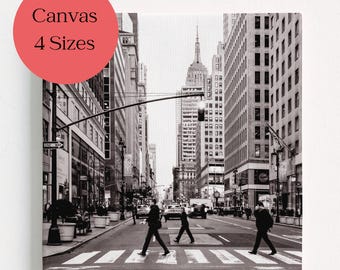 Canvas Print, New York City, Empire State Building, New York Black And White, NYC Photography, New York Picture, Vintage Photo, Gift Wallart