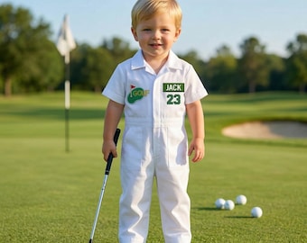 Golf First Birthday Suit, Little Golfer Outfit, Golf Party Outfit for Baby, 1st Birthday Gift, Baby Birthday Outfit