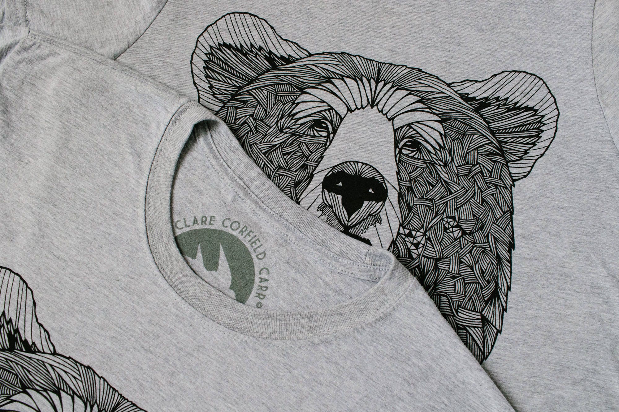 Men's Bear Tshirt Bear Design Bear Illustration | Etsy UK