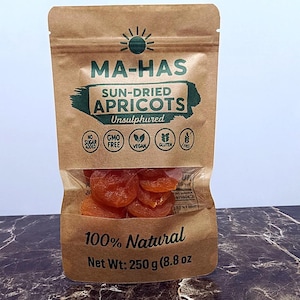 Premium Dried Apricots from Malatya - Sun Dried Natural Turkish Apricots - No Added Sugar Non GMO Vegan Snack,