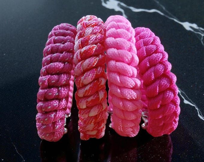 Paracord Bracelets Valentines Gift for her "The Ember Bloom collection"