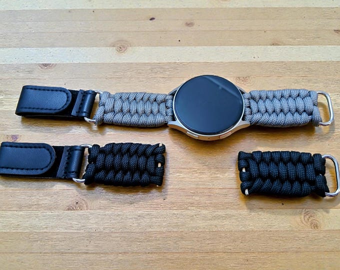 Paracord Watch Straps with Velcro Adjustable Closure.