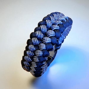 Silver & Black “Iron Shadow” Paracord Bracelet