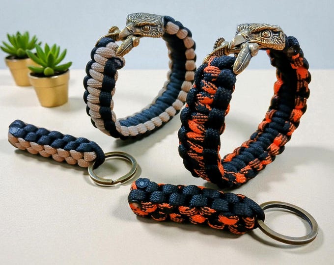 Paracord Bracelet With Keyring Gift Set For Him and Her