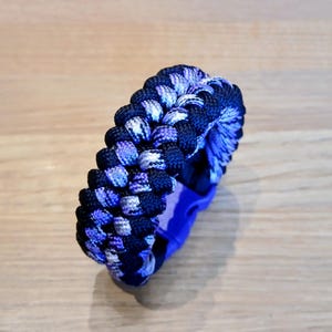 Purple, Black & White “Nightfall” Paracord Bracelet