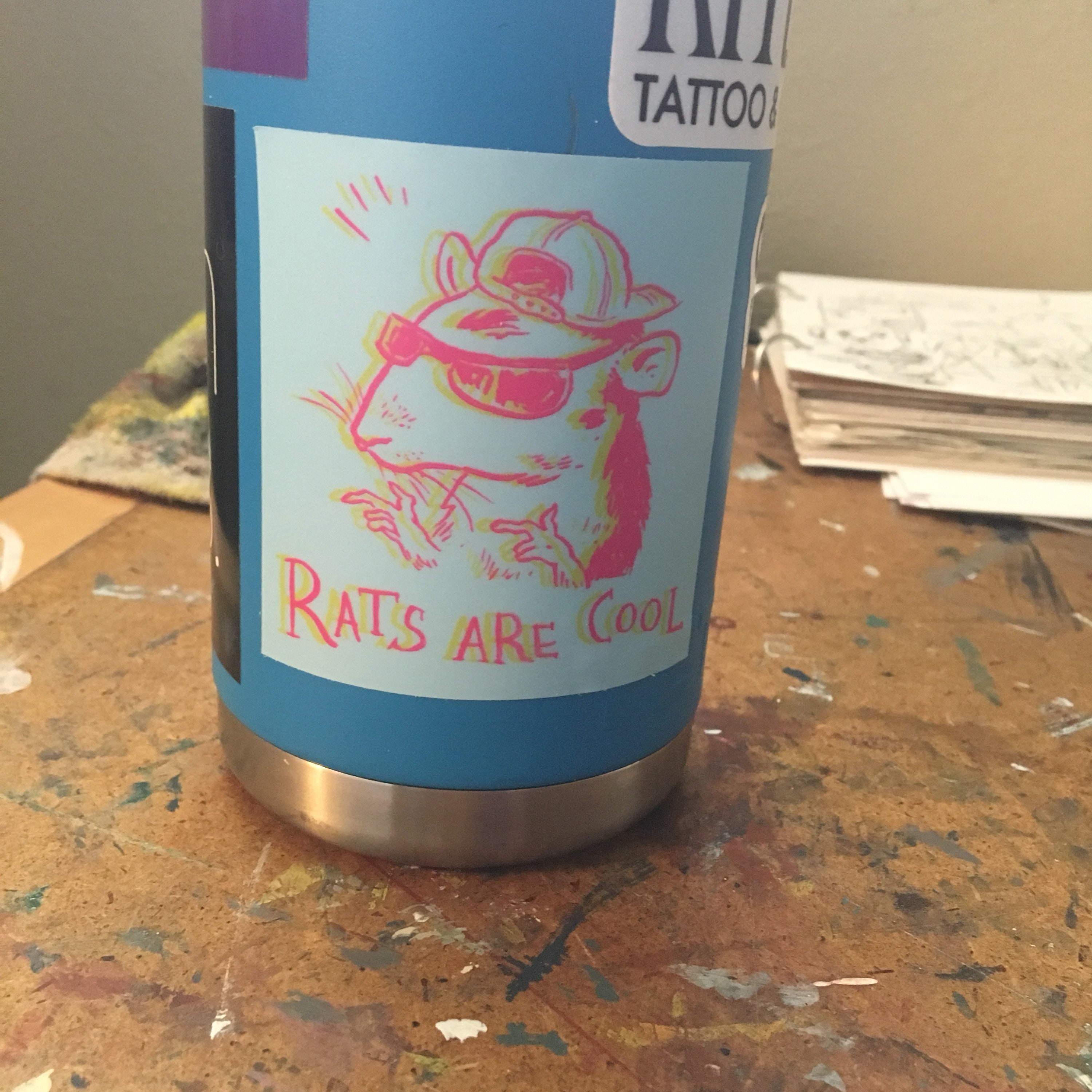 Rats Are Cool 3x3 Vinyl Sticker - Etsy