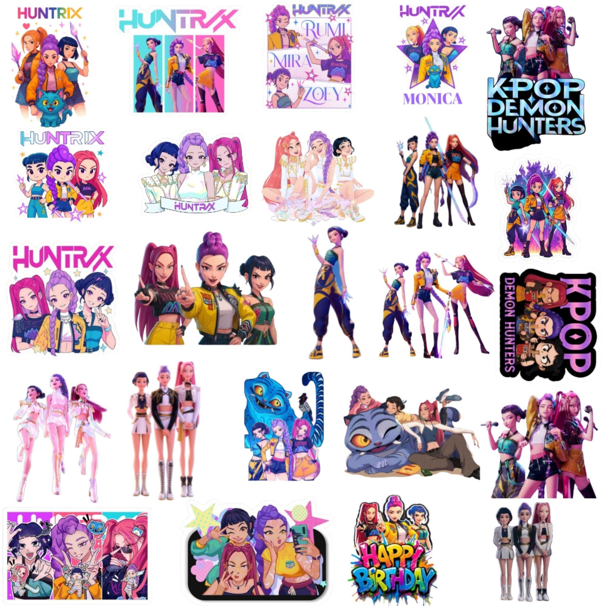 Kpop Demon Hunters PNG、Girl Dinner Png、Saja Boys Girls Bands Png