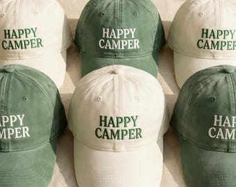 Cappello da addio al nubilato ricamato a tema campeggio, cappelli personalizzati per addio al nubilato, regali per la festa di addio al nubilato, regalo per la festa prematrimoniale, regali per le damigelle d'onore