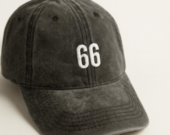 Personalized Embroidered Dad Cap, Custom Logo Vintage Baseball Hat