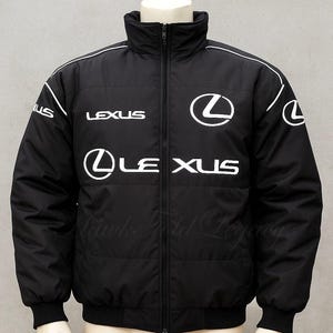 Vintage Lexus F1 Racing Jacket: Embroidered Cotton, Motorsport Streetwear