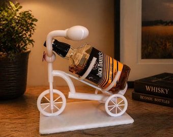 Porte-Bouteille Vélo Imprimé en 3D | Support Vin & Whisky en PETG | Décoration Bar Maison | Cadeau Original