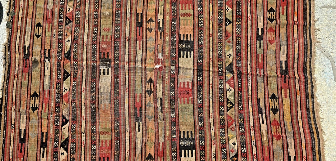 Handmade Rug - 1800s Vintage -decorative Rug - Etsy