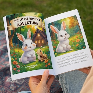 little bunny adventure printable book for kids