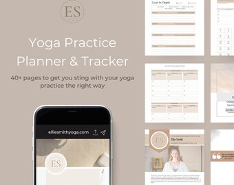 Printable Yoga Practice Planner: Goal Setting & Routine Builder (Digital Download)