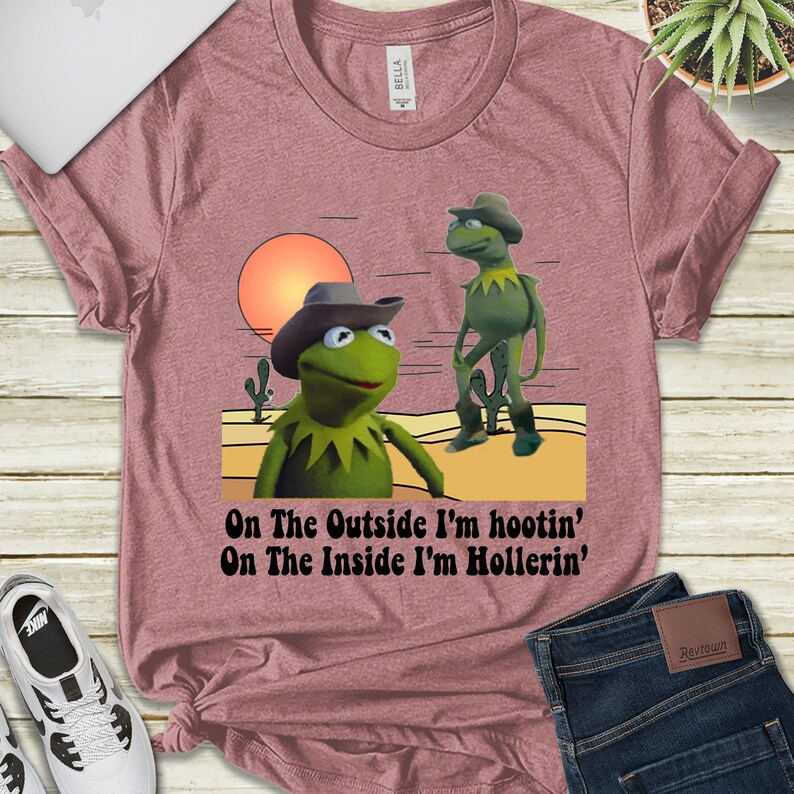 Hootin and Hollerin Shirt Funny Meme Kermit Hootin and - Etsy