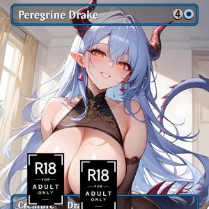 Peregrine Drake TCG Proxy Anime Waifu Card - Commander Deck, EDH - Adulto