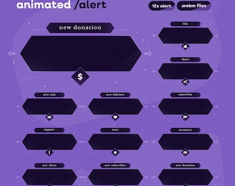 Astral Charm Stream Alert | Moonlit Animated Alerts | Magical Twitch Notifications | Constellation Follower Alert | Mystic Popup Overlay