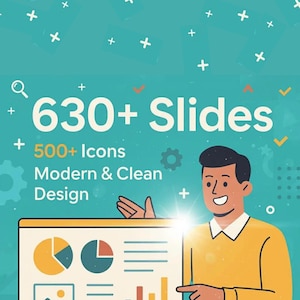 Mais de 630 slides multiuso do PowerPoint – Modelos modernos para apresentações de negócios e pitches