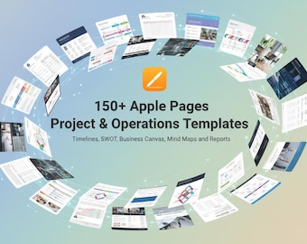 150+ modelli Apple Pages Project & Operations: timeline, programmi, SWOT, mind map e report