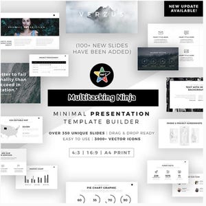 350+ Minimal PowerPoint Slides – Clean Business & Startup Presentation Templates