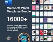 16000+ Microsoft Word Templates & Design Assets Mega Bundle (Organized)