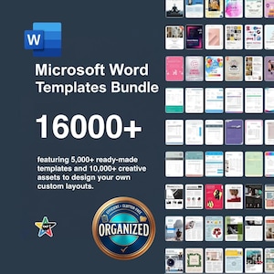 16000+ Microsoft Word Templates & Design Assets Mega Bundle (Organized)