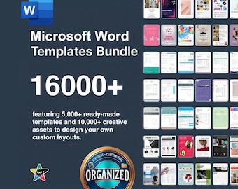 16000+ Microsoft Word Templates & Design Assets Mega Bundle (Organized)