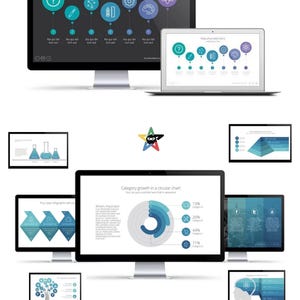 13000+ Power Point Folien Bündel - 22 Business, Marketing und kreative animierte Vorlagen