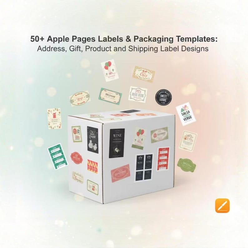 50+ Apple Pages Labels & Packaging Templates: Address, Gift, Product ...