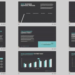 These preview images display slide examples from the 7,800+ Company Profile PowerPoint Template. Features creative charts, infographics, timelines, and portfolio layouts in green and white tones. Fully editable for business, marketing, and pitch presentations in PowerPoint and compatible software.