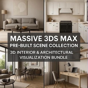 Collection de scènes d'intérieur 3DS MAX : plus de 3 250 scènes de rendu V-Ray et Corona + 10 000 modèles