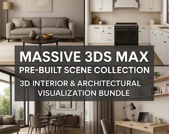 Colección de escenas de interiores para 3DS MAX: más de 3250 escenas renderizadas con V-Ray y Corona + 10 000 modelos