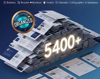 5400+ Word Templates Bundle (Organized) – Business, Resume, Brochure, Invoice, Calendars and Stationery