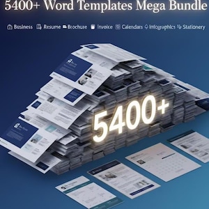 5400種類以上のWordテンプレート集（整理済み） – ビジネス、履歴書、パンフレット、請求書、カレンダー、文房具