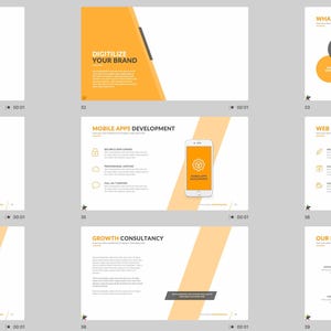 These preview images display slide examples from the 7,800+ Company Profile PowerPoint Template. Features creative charts, infographics, timelines, and portfolio layouts in green and white tones. Fully editable for business, marketing, and pitch presentations in PowerPoint and compatible software.