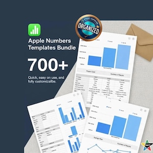 700+ plantillas Apple Numbers: finanzas, presupuesto, calendario y mucho más (organizado)